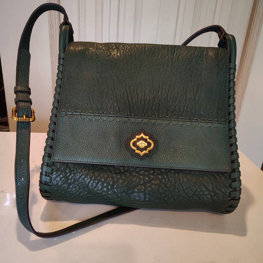 orYANY Crossbody - Dark Green Grain Leather Bag
